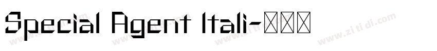 Special Agent Itali字体转换